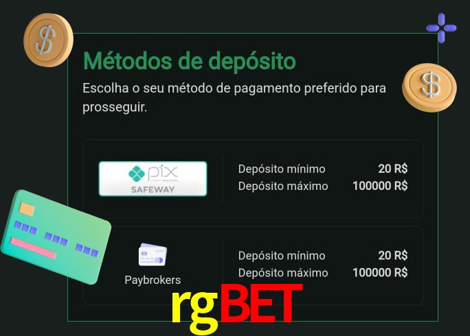 O cassino rgbet oferece uma grande variedade de métodos de pagamento